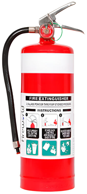 2.5kg ABE Dry Chemical Powder Fire Extinguisher mounted on wall – Extinguish Co